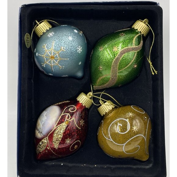 Thomas Kinkade Bradford Exchange Light Up The Season Christmas Ornaments Tested - Picture 3 of 16